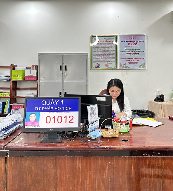 Thành phố Cao Lãnh tiếp tục triển khai mức thu phí, lệ phí đối với TTHC lĩnh vực Hộ tịch trực tuyến
